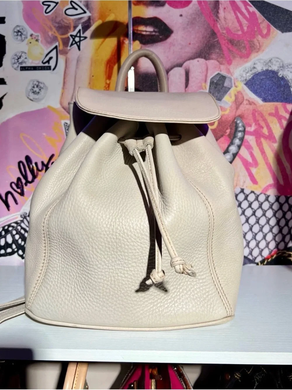 Coming Soon: Coach Vintage off-white Sonoma drawstring backpack Made in Italy